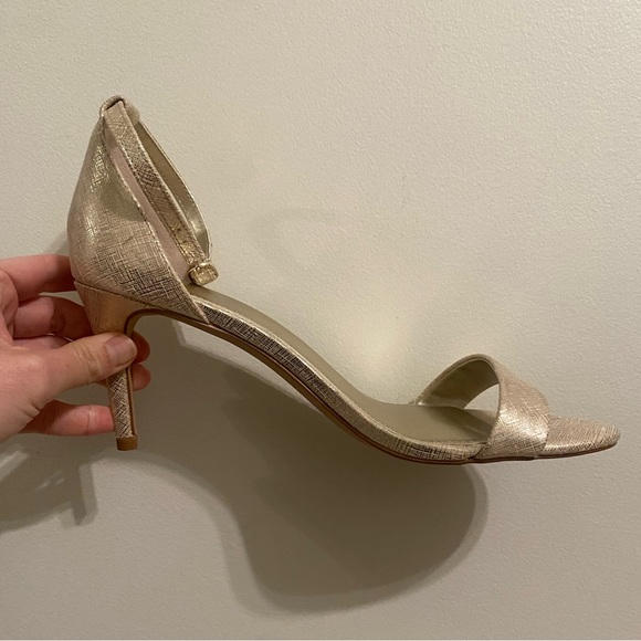 Gold Kelly & Katie strappy heels - Picture 4 of 4